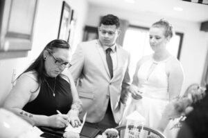 signing marriage license